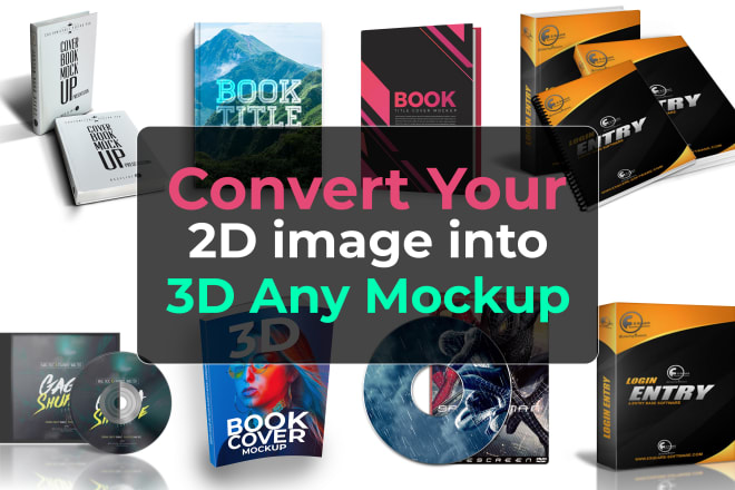 I will convert your 2d image into 3d album, logo, box, book mockup