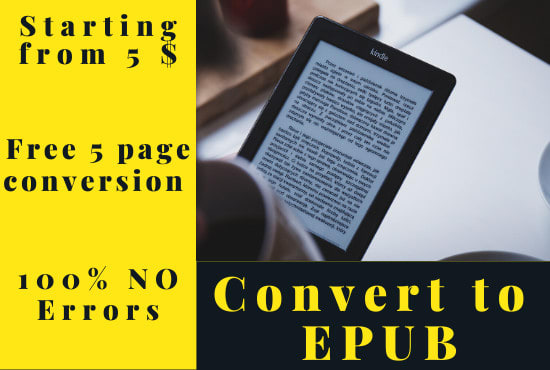 I will convert,format PDF files to epub