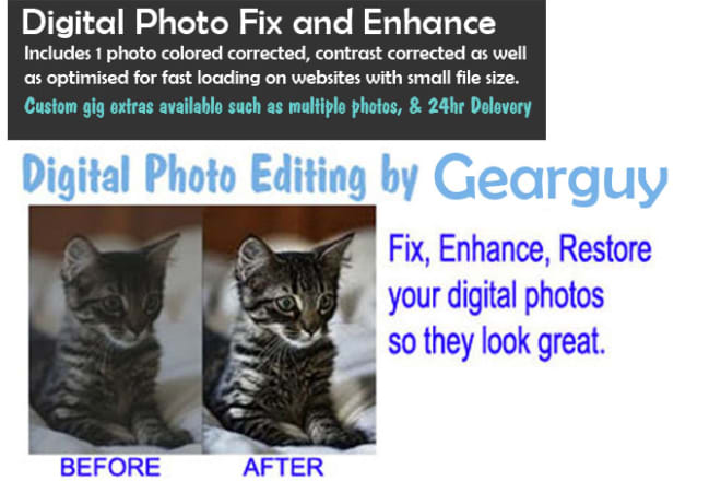 I will correct, enhance and optimize digital photo picture images