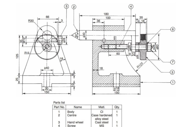 I will create 2d mechanical detail drawing, dwg file