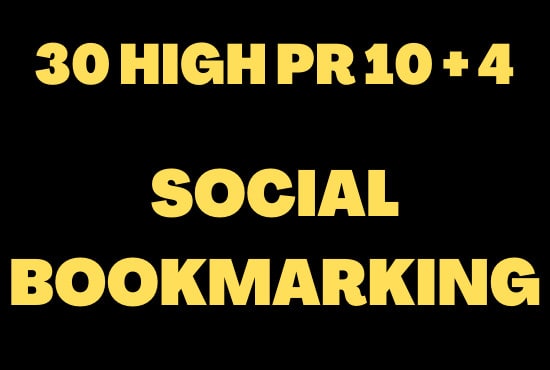 I will create 30 PR best dofollow social bookmarking sites