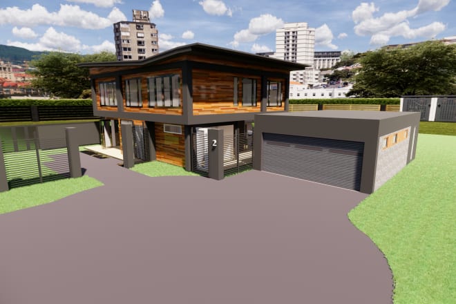 I will create 3d exterior design 3d exterior rendering