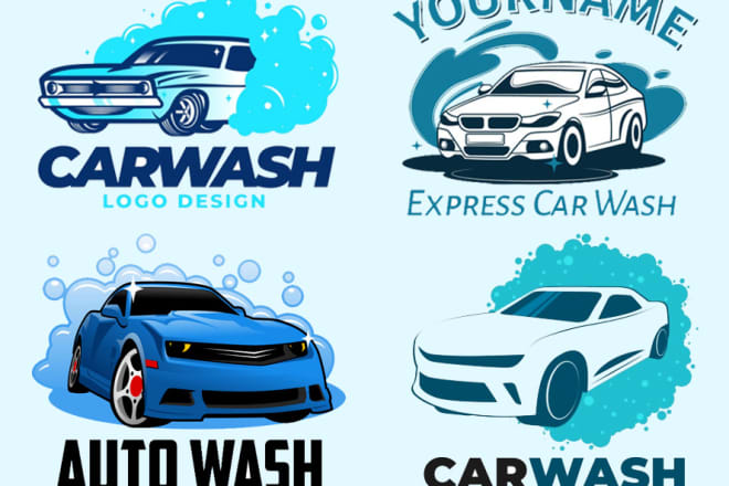 I will create a unique auto detailing automotive and car wash logo