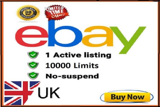 I will create accounts ebay uk high selling limite