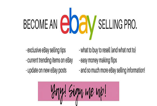 I will create an ebay account with high selling limits