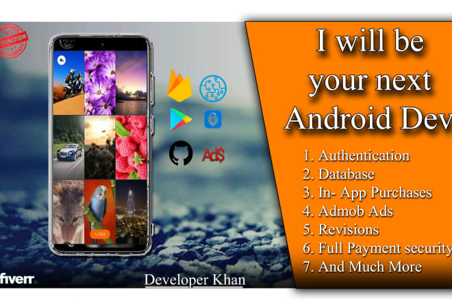 I will create android app for you in java coding