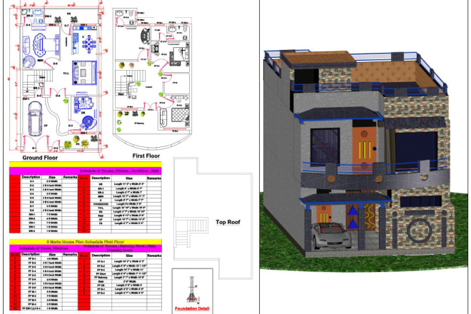 I will create autocad 2d and 3d master drawing and autocad 2d and 3d unique layouts