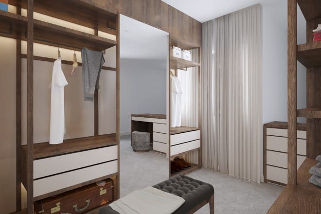 I will create beautiful wardrobe designs for your house and hotel