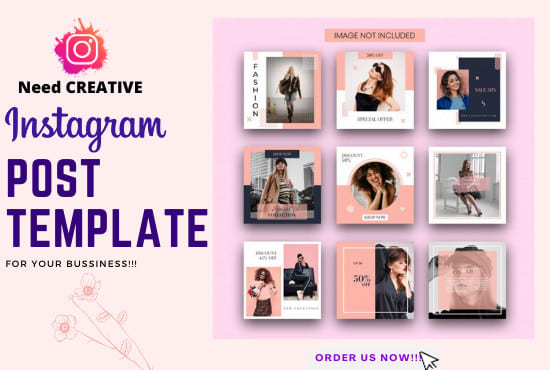 I will create canva instagram templates for your beautiful feed