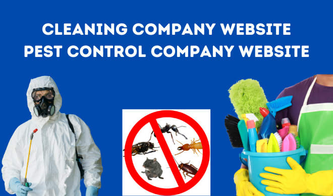 I will create cleaning company website or pest control company website