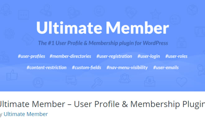 I will create community and user profile using ultimate member