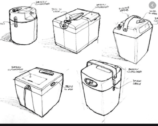 I will create concept sketches for an industrial design