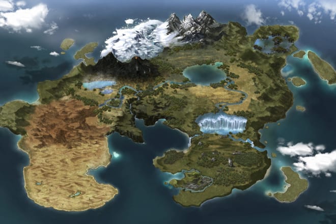 I will create custom maps for your fantasy style