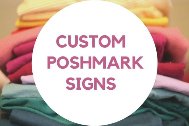I will create custom poshmark closet signs