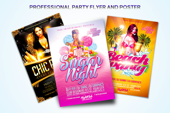 I will create dope party flyer, club party flyer or poster