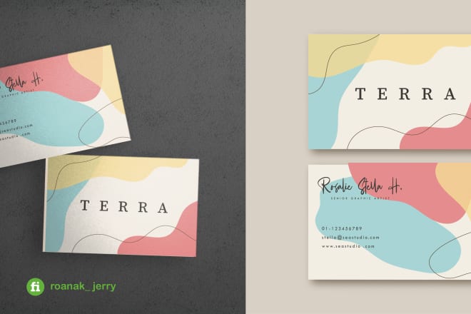 I will create double sided business card and thank you card