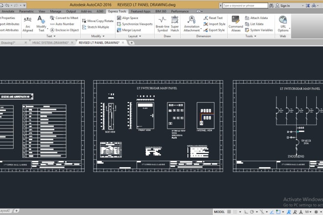 I will create electrical panels drawing,electrical designs with autocad