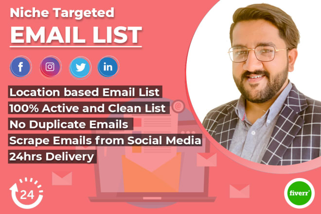 I will create email database for your business target audience