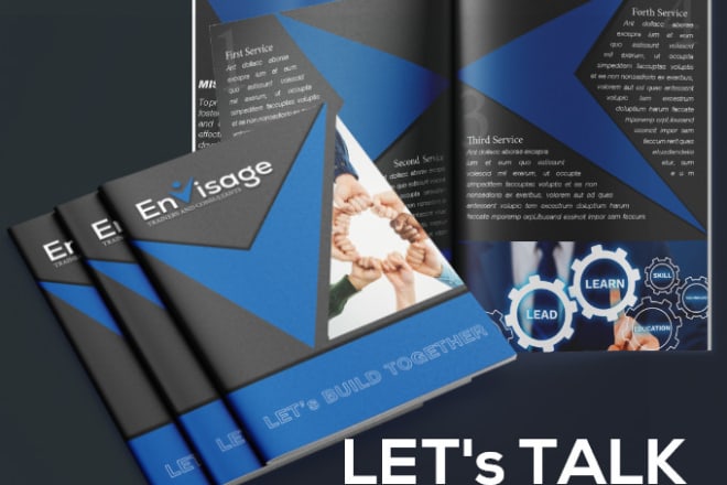 I will create eye catching company profile and brochures