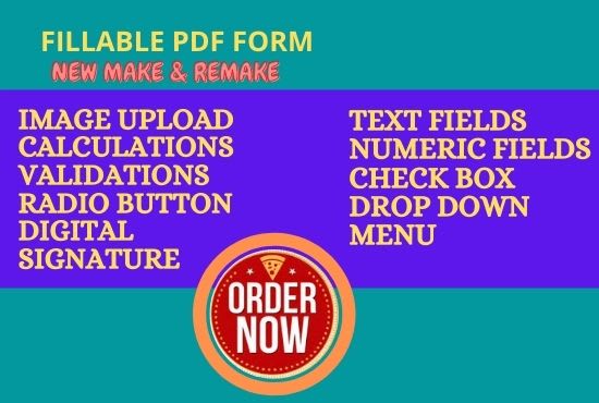 I will create fillable pdf form, editable PDF form creation