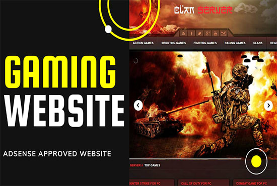 I will create gaming website professionally