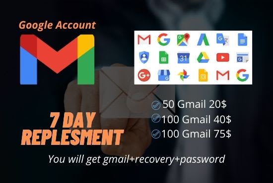 I will create google account for you