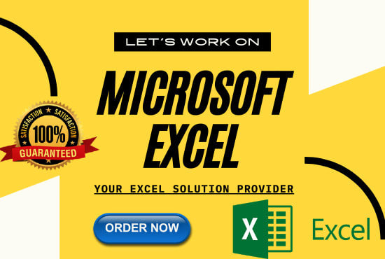 I will create microsoft excel spreadsheets, excel formulas, format ms excel data sheets