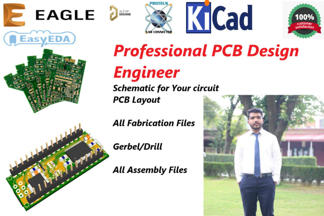 I will create pcb design, pcb layout and pcb schematic for you