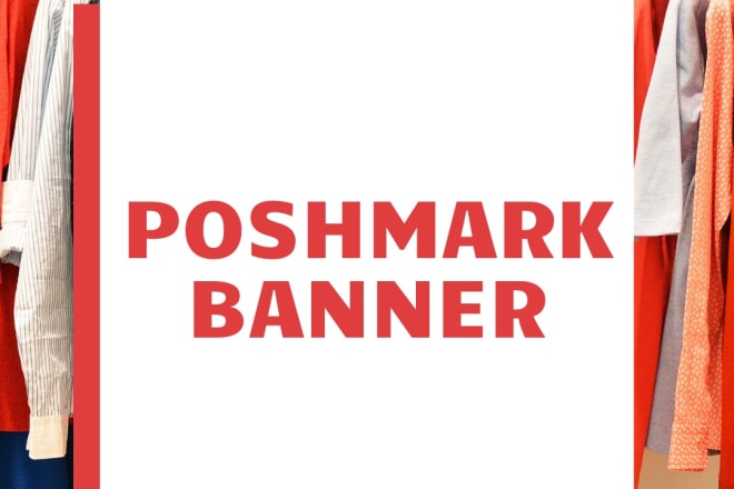 I will create poshmark banner sign