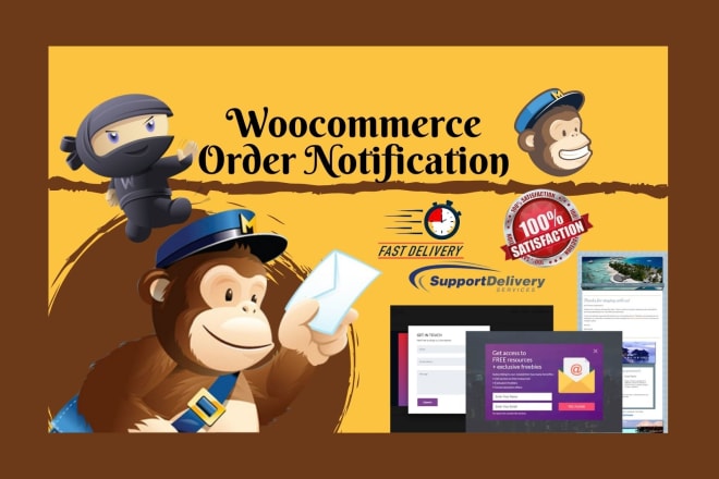 I will create woocommerce order notification using mailchimp