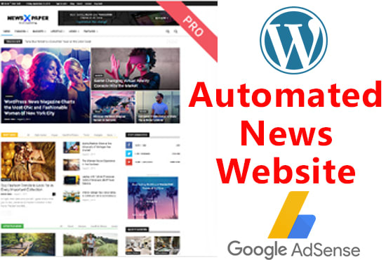 I will create your blog wordpress website with premium news paper
