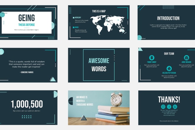 I will create your powerpoint presentation, keynote or google slides or prezi