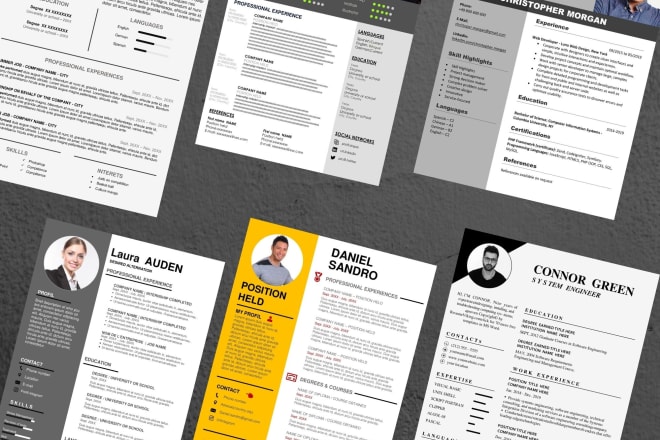 I will deliver 20 premium ms word resume template