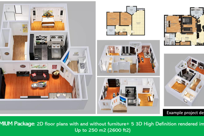 I will design 2d and 3d floor plans in 24 hours