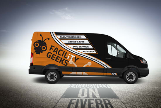 I will design a car,van,truck,vehicle wrap design 24 hrs