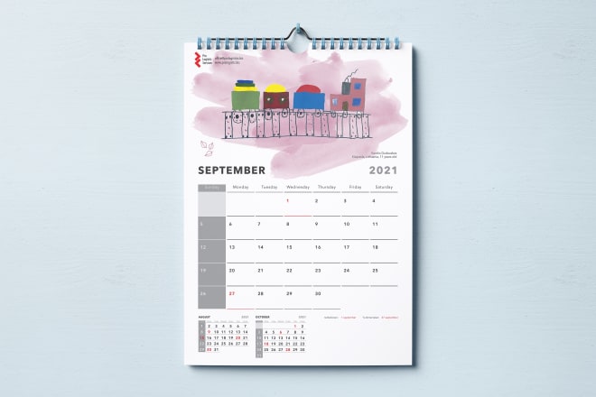 I will design a corporate calendar for 2021