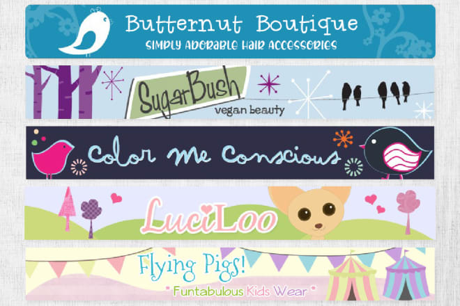 I will design a custom banner for your etsy shop