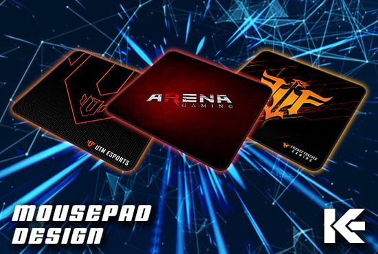 I will design a mouse pad for your esports team