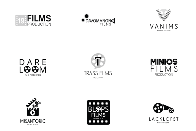 I will design a movie film production logo