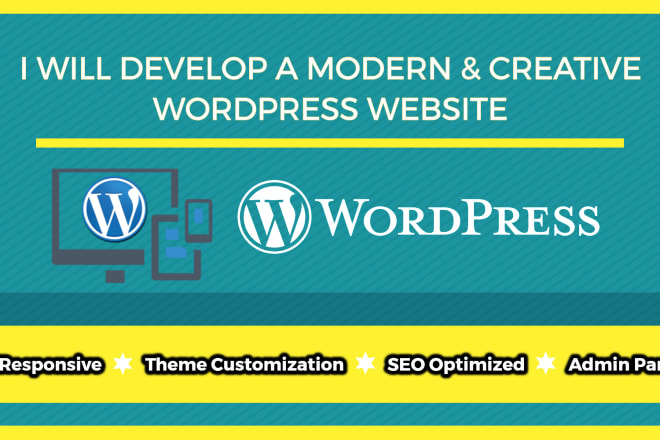 I will design a responsive wordpress site with creative look