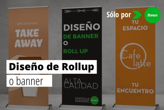 I will design a rollup or banner for you