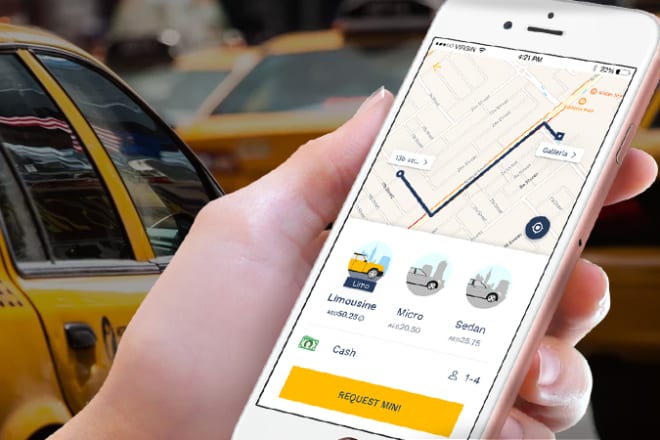 I will design a taxi booking app, uber app for you