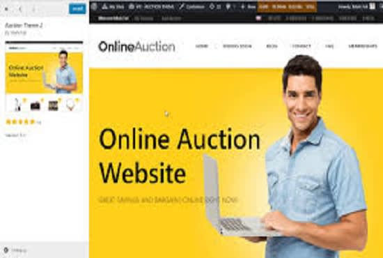 I will design a wordpress auction website for your business