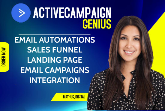 I will design activecampaign email marketing activecampaign automation