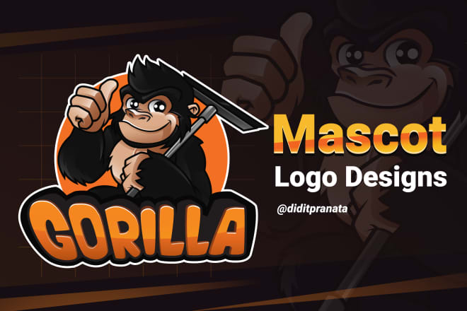 I will design amazing mascot logo for your brand