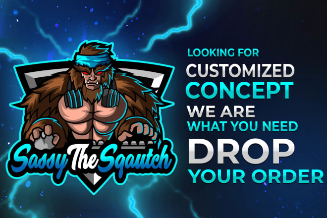 I will design an amazing esport mascot for your twitch, youtube gaming
