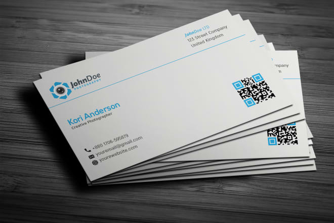 I will design an amazing photography business card for you