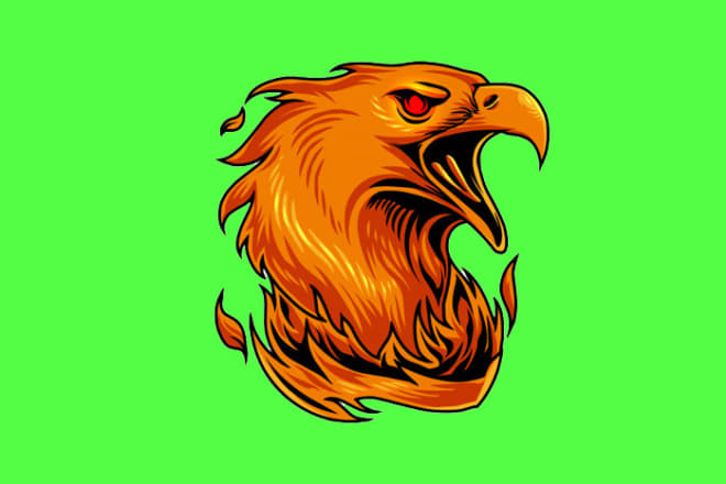 I will design an awesome phoenix head mascot logo for your business