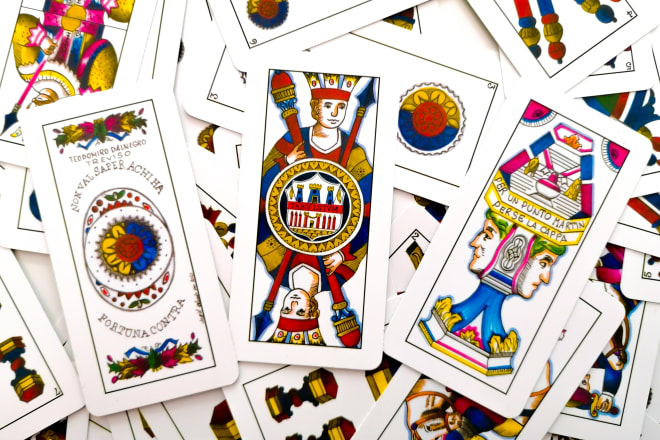 I will design an original playing cards, tarot or divination cards deck