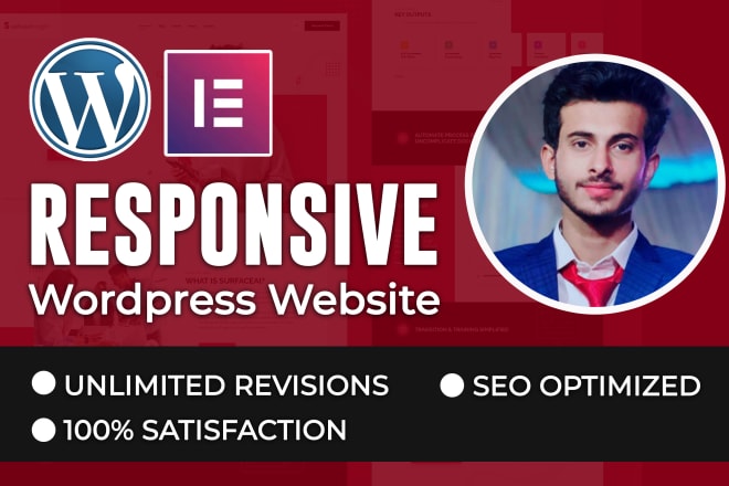 I will design and build responsive wordpress website